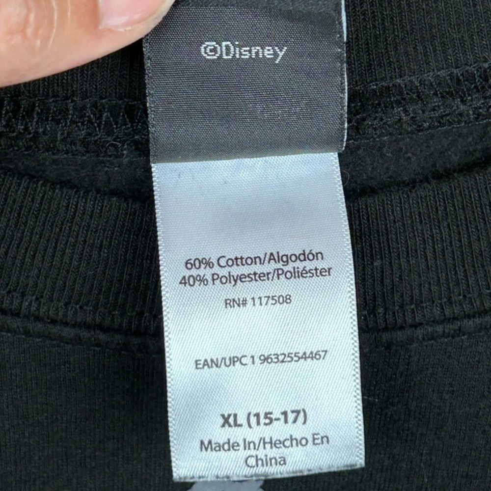 Disney's Tim Burton's The Night Before Christmas LS Sweatshirt XL (15-17) Black‎ - Picture 6 of 12